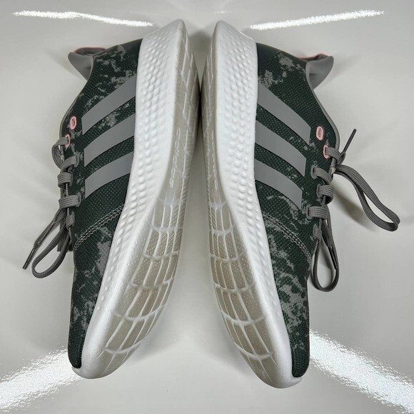 Adidas Cloudfoam PureMotion Women's Athletic Running Sneaker Camo Gray-Pink 11 - Picture 10 of 14